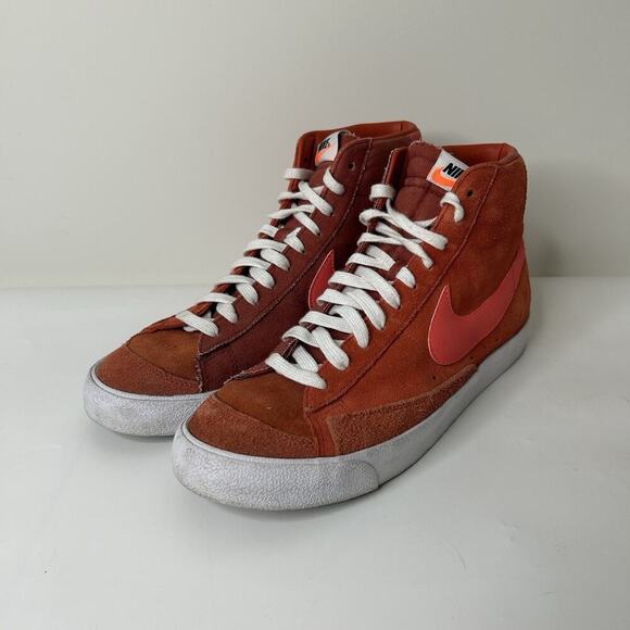 Nike Blazer Mid '77 Vintage Suede Mix Mantra Orange Men's 12 Shoes CZ4609-800 - Picture 1 of 10
